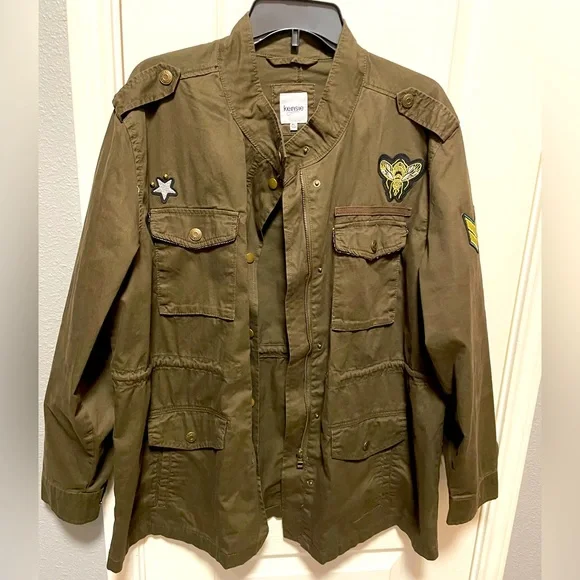 Army jacket with sequins best sale